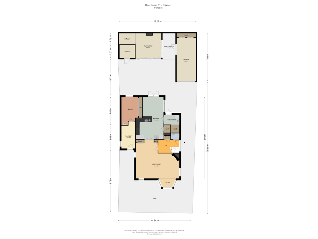 View floorplan of PERCEEL of Roerdomp 31