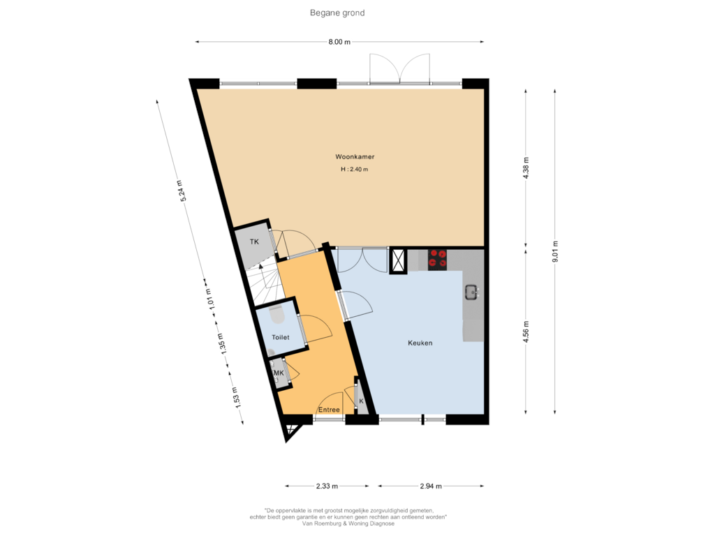 Bekijk plattegrond van Begane grond van Matissehof 161