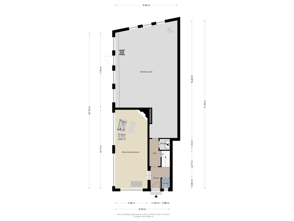 View floorplan of Begane Grond of Welgelegenweg 19