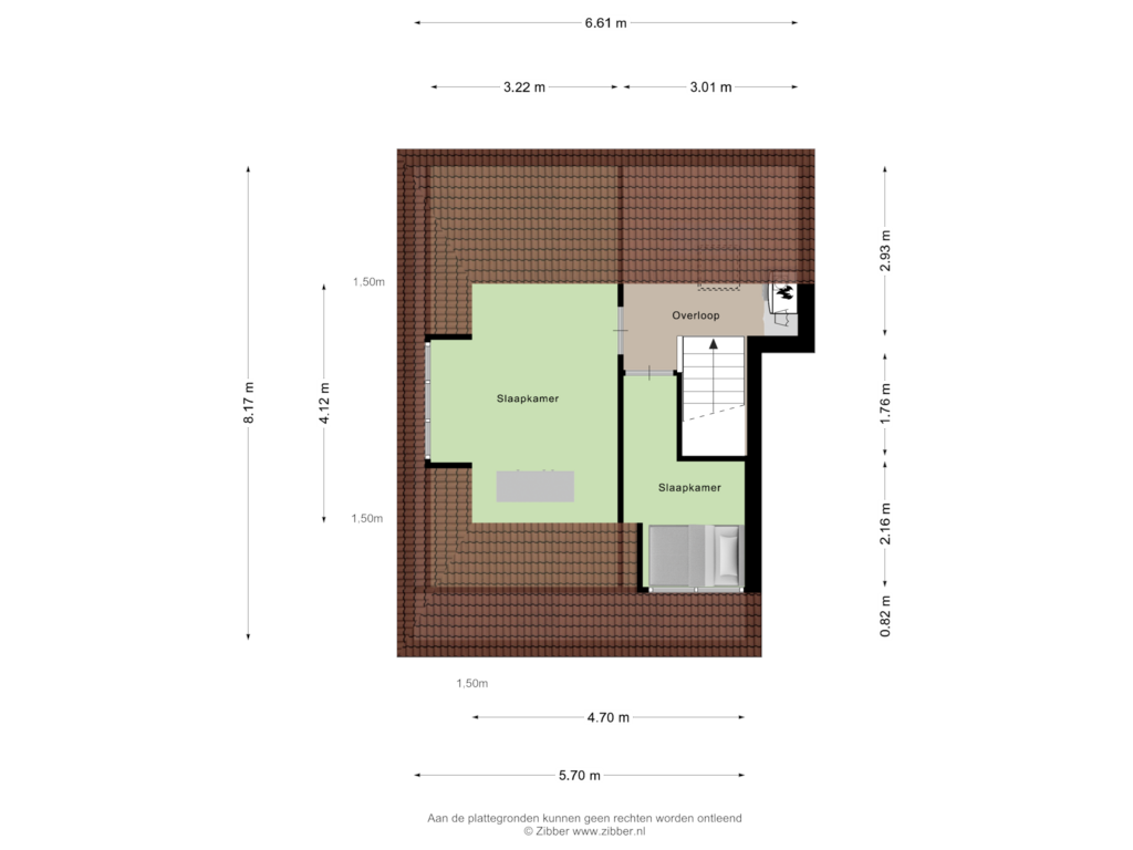 View floorplan of Tweede Verdieping of Welgelegenweg 19