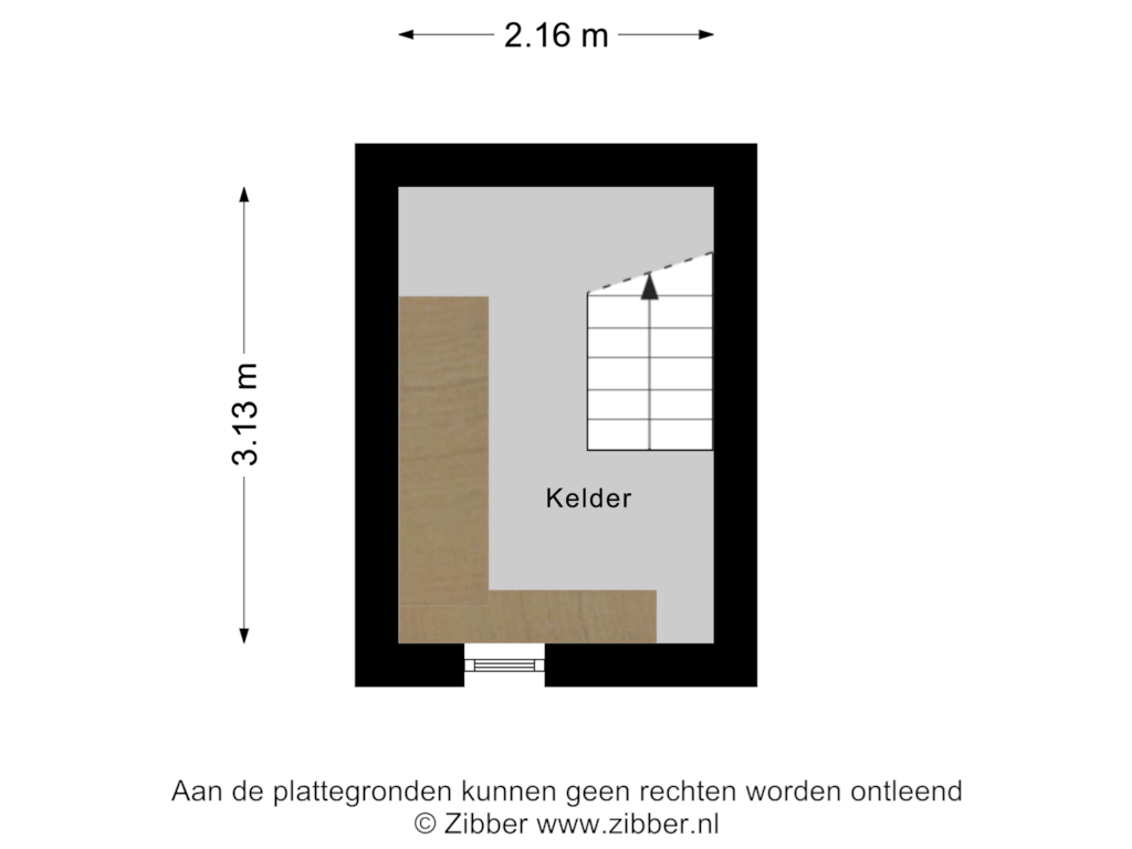 View floorplan of Kelder of Welgelegenweg 19