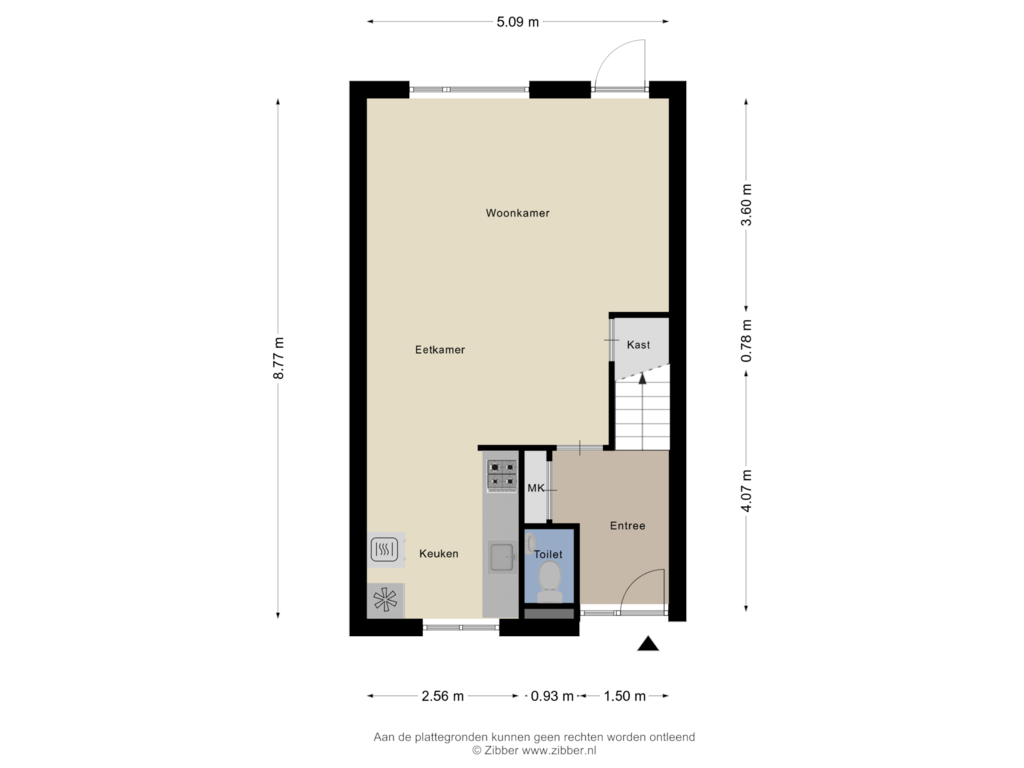 Bekijk plattegrond van Begane Grond van Haghoeksweg 10