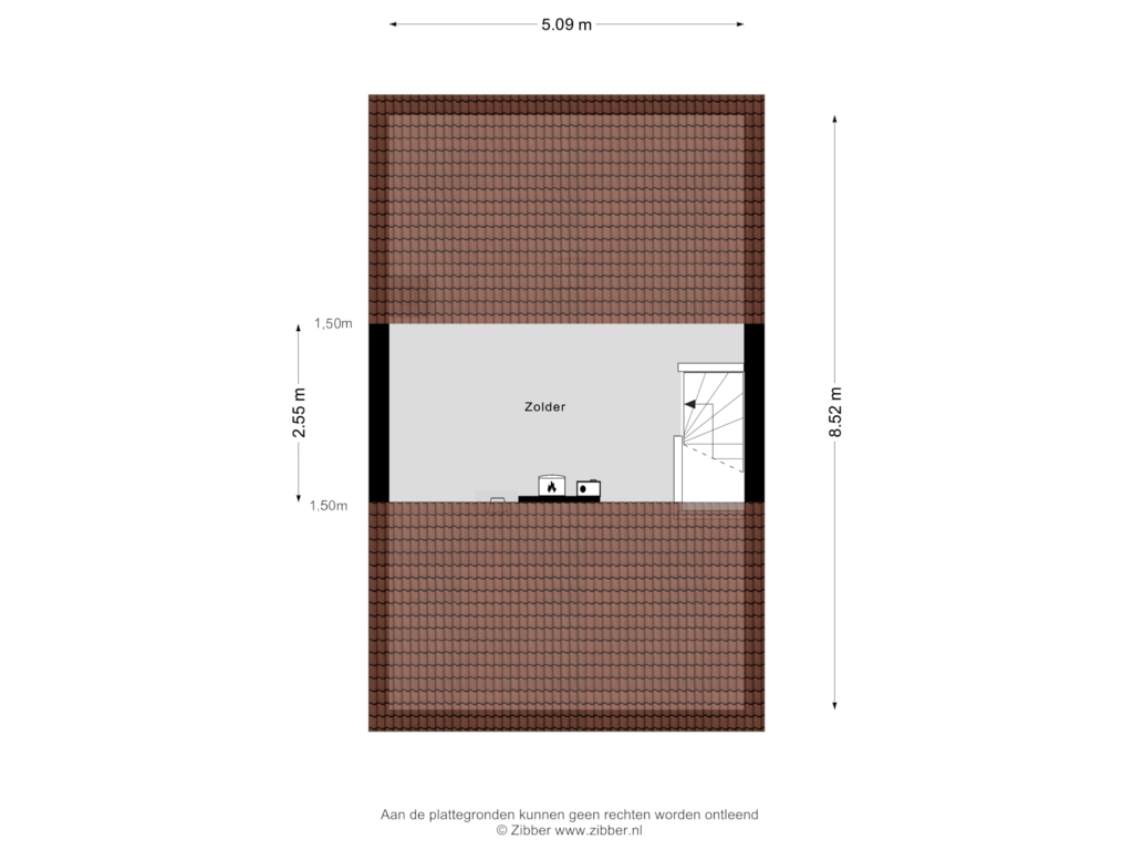 Bekijk plattegrond van Zolder van Haghoeksweg 10