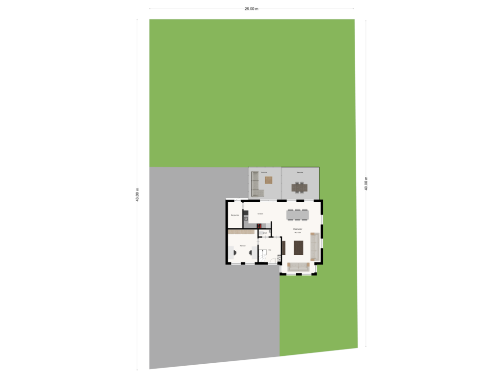 View floorplan of Situatie of Rijshornstraat 86