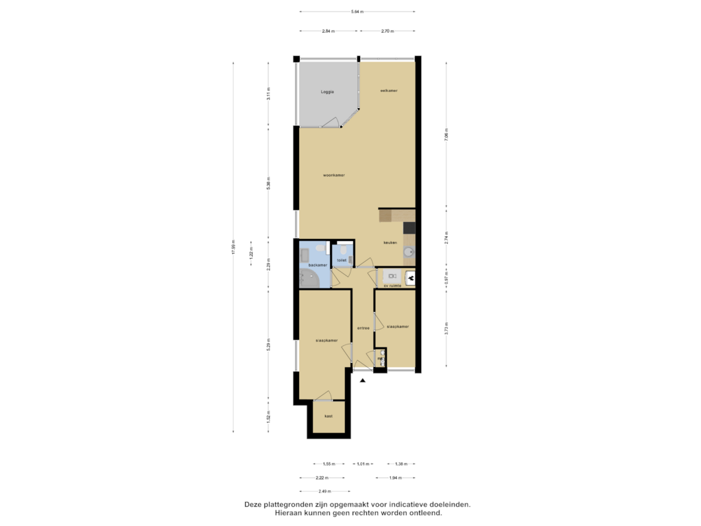 Bekijk plattegrond van Appartement van Akerhof 15