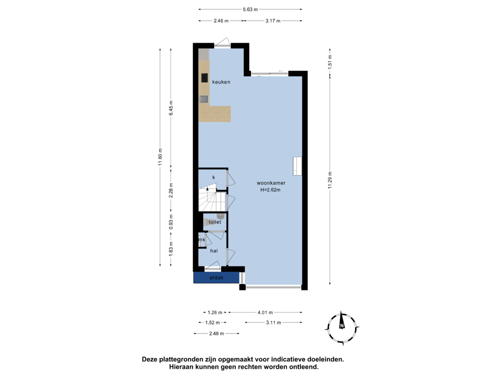 Bekijk plattegrond van Begane grond van Grote Ven 5