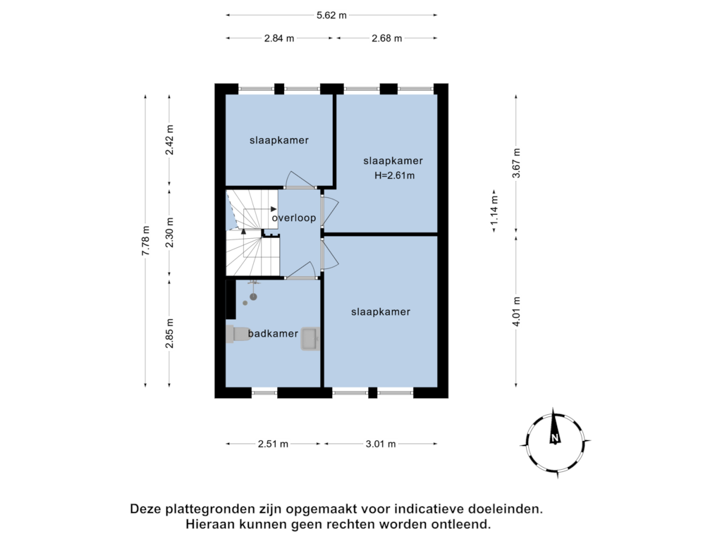 Bekijk plattegrond van 1e verdieping van Grote Ven 5