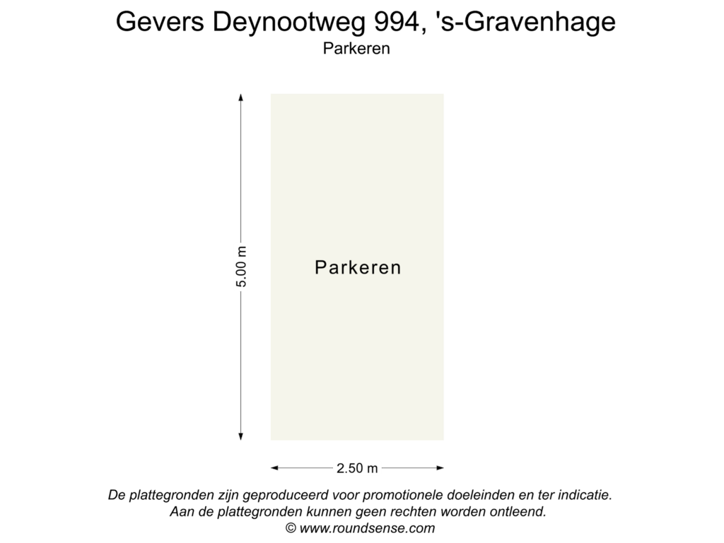 Bekijk plattegrond van Parkeren van Gevers Deynootweg 994