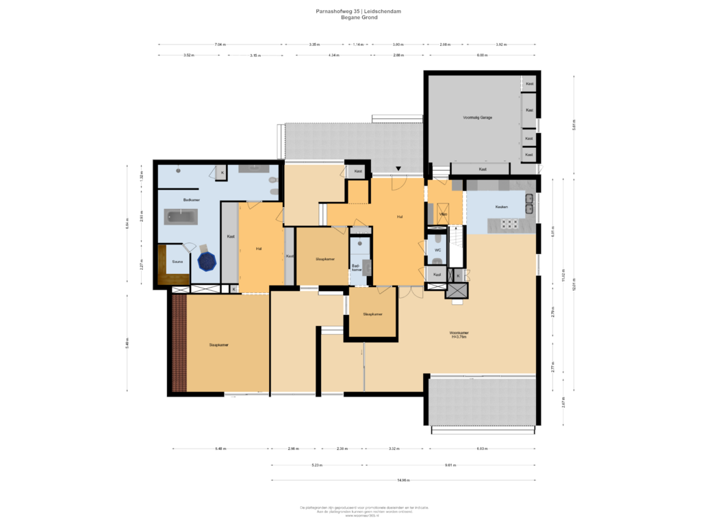 Bekijk plattegrond van Begane Grond van Parnashofweg 35