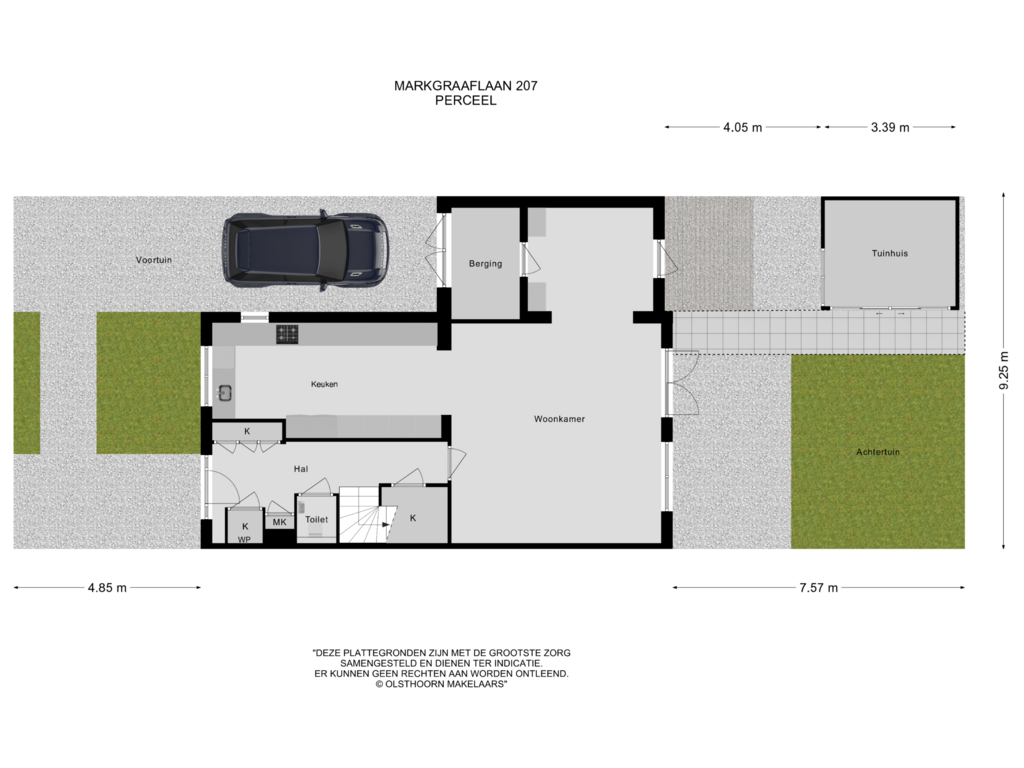 Bekijk plattegrond van Tuin van Markgraaflaan 207