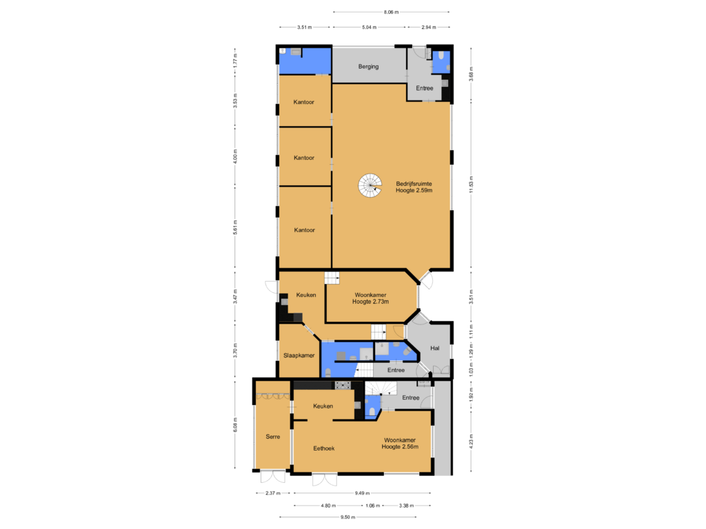 Bekijk plattegrond van Begane grond van Vreelandseweg 37