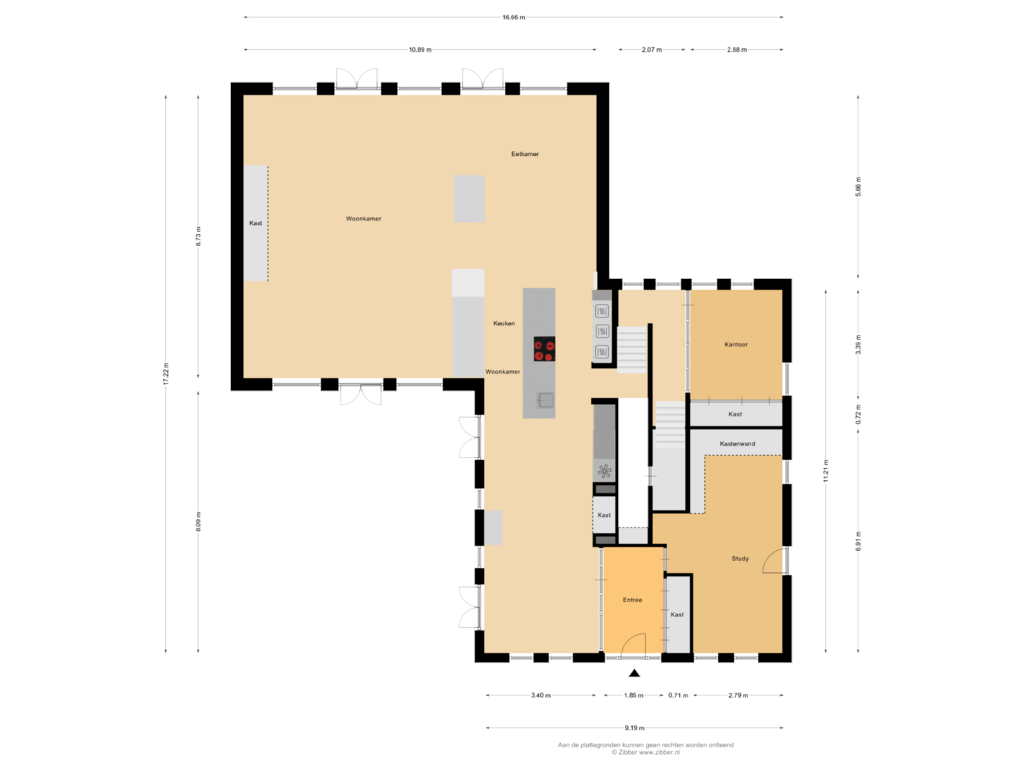 Bekijk plattegrond van Begane Grond van Sprangsevaart 20-A