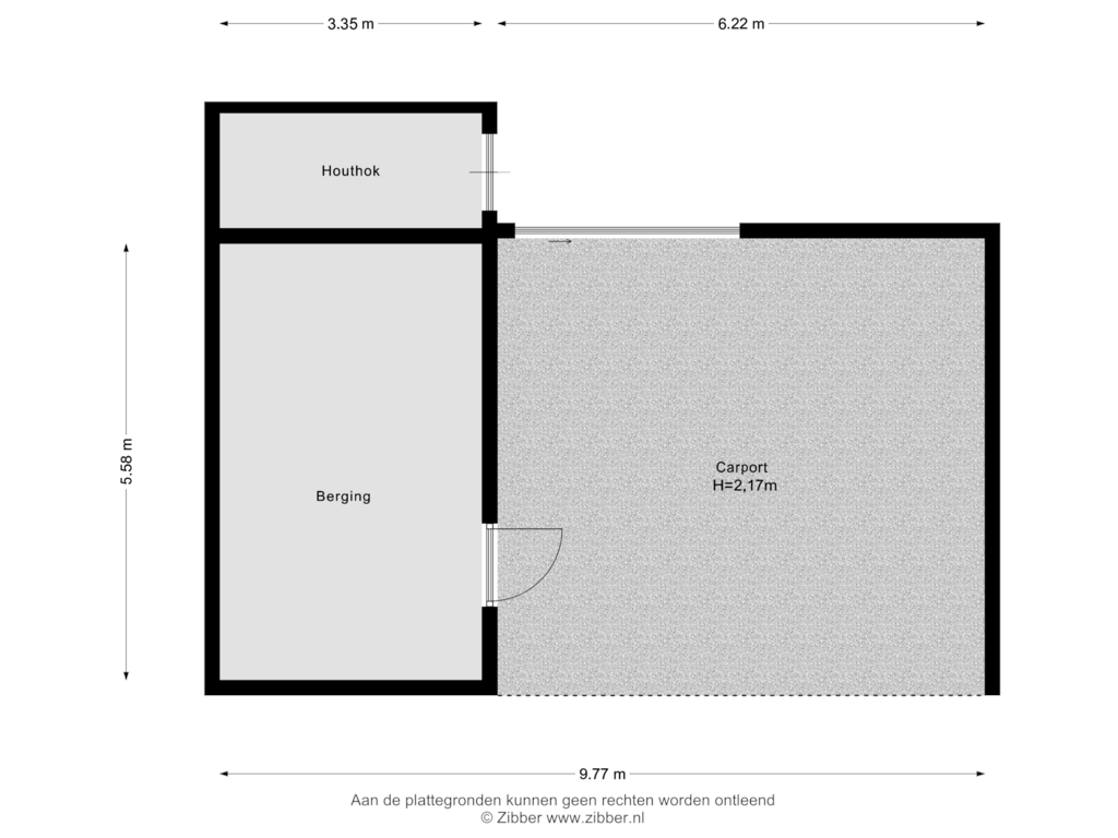 Bekijk plattegrond van Berging van Sprangsevaart 20-A