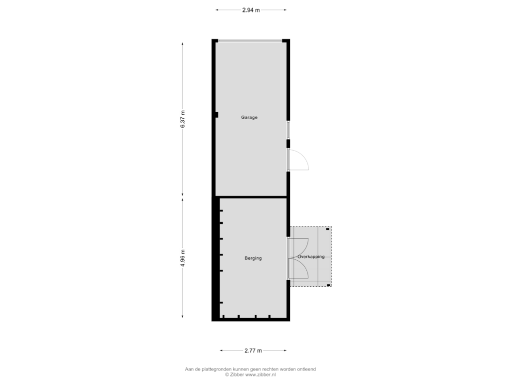 Bekijk plattegrond van Berging van Dorpsstraat 41