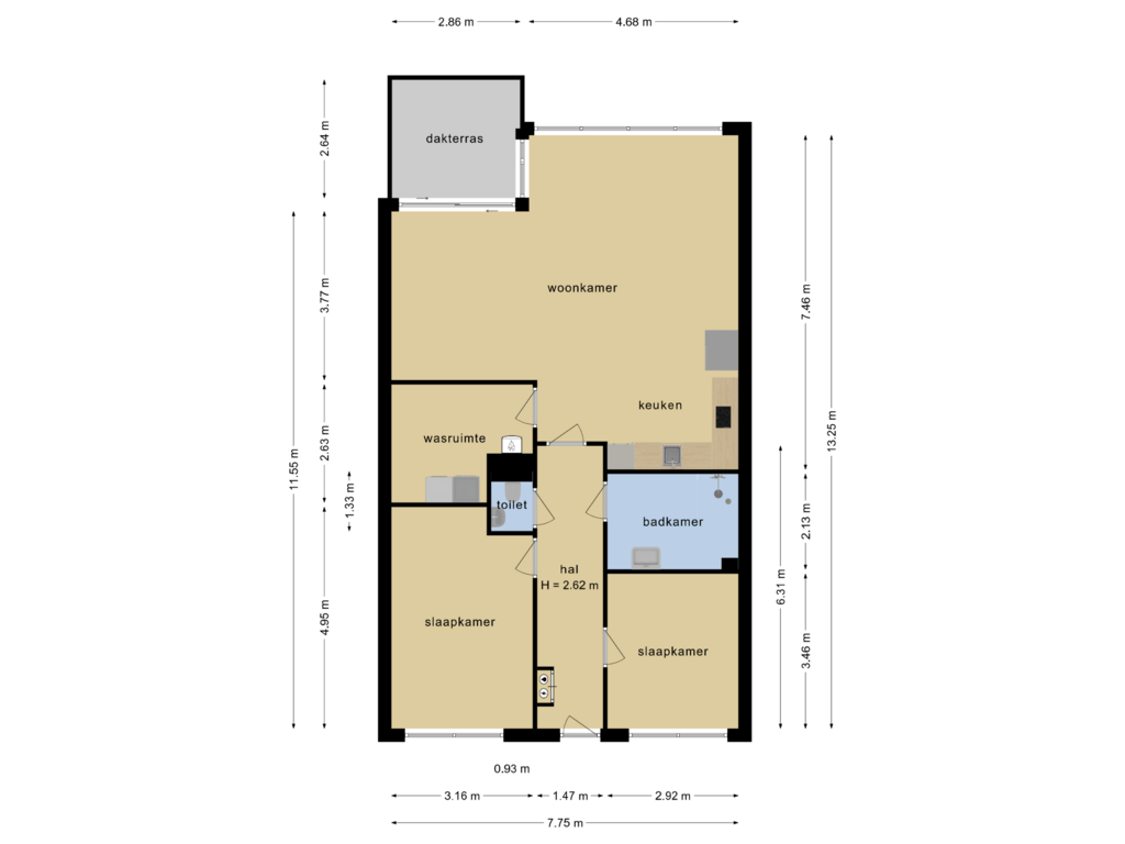 Bekijk plattegrond van Appartement van De Höfte 28