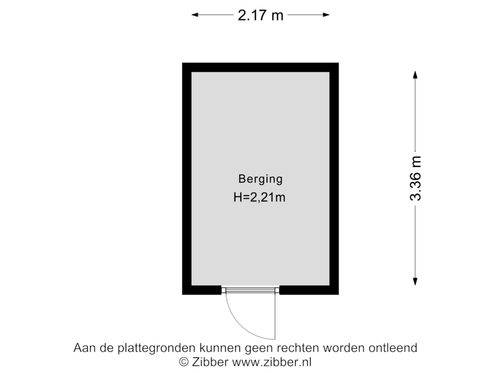 Bekijk plattegrond van Berging van Plantage 41