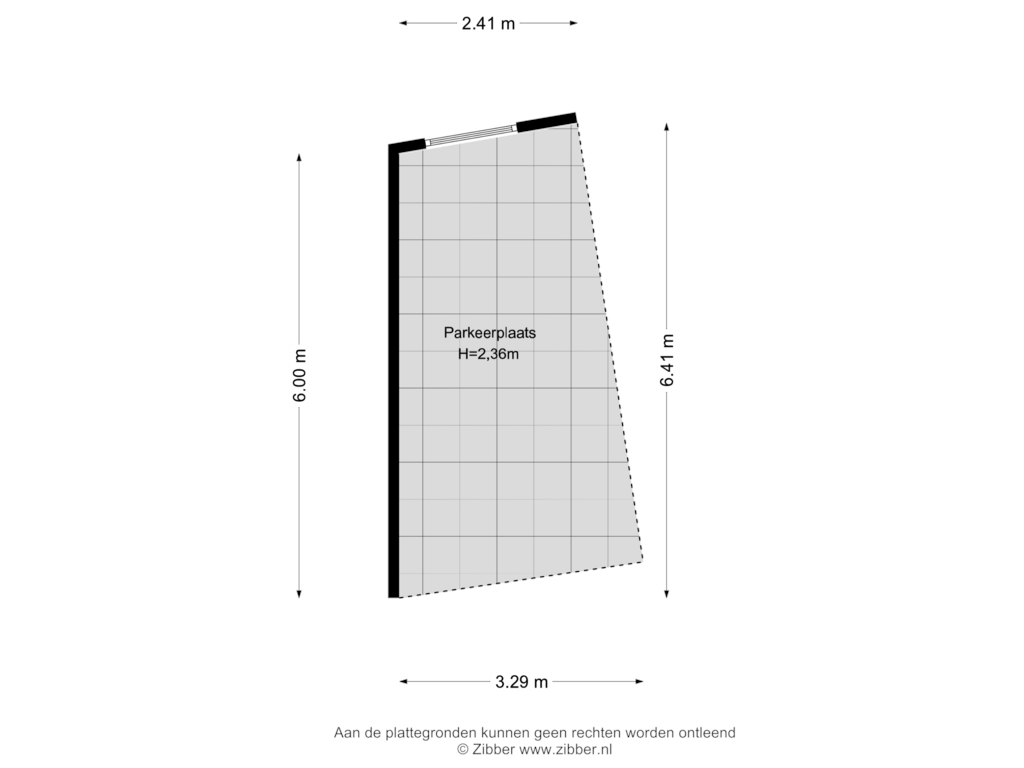 Bekijk plattegrond van Parkeerplaats van Plantage 41