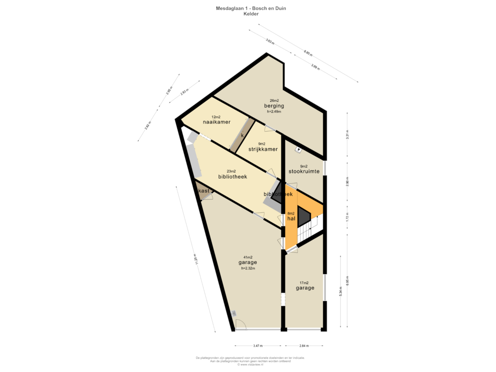 Bekijk plattegrond van KELDER van Mesdaglaan 1