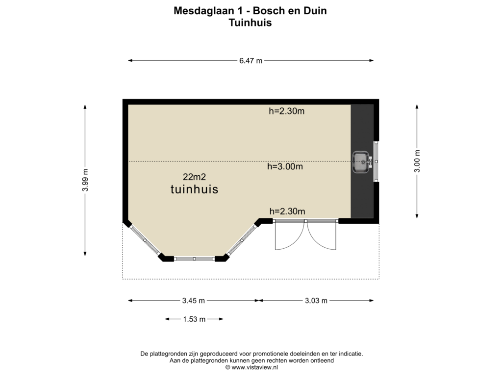 Bekijk plattegrond van TUINHUIS van Mesdaglaan 1