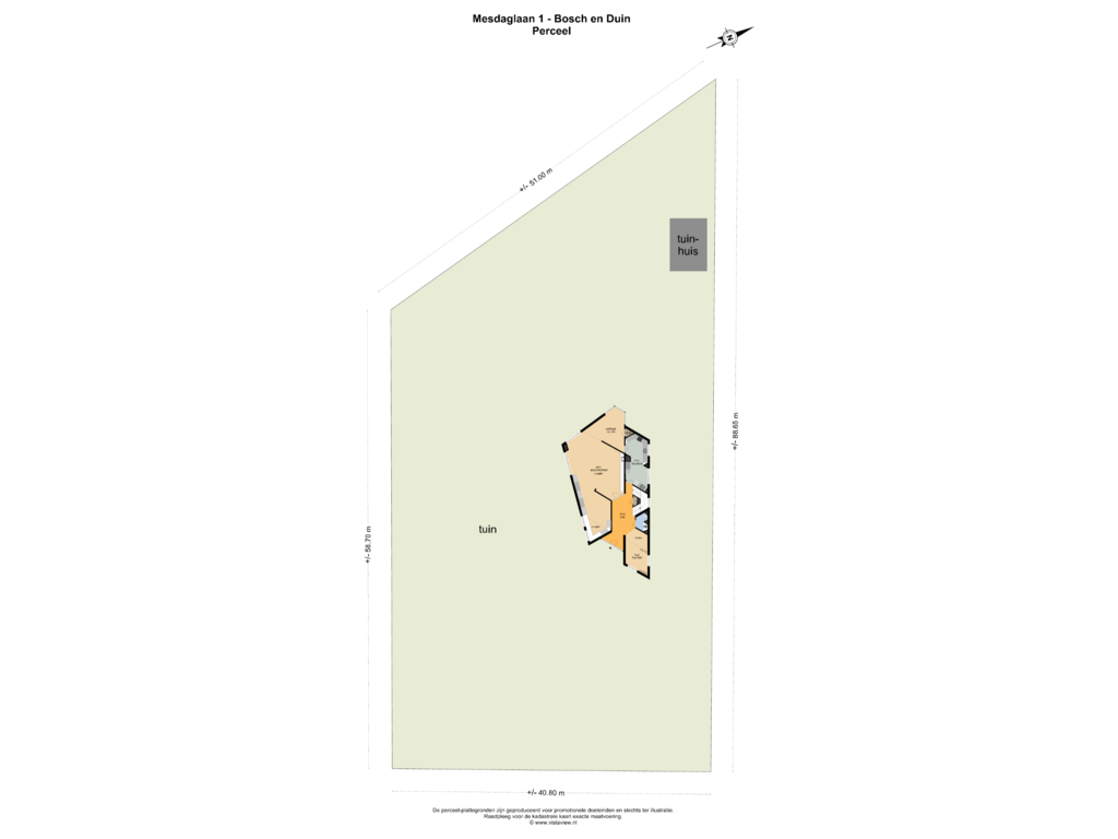 Bekijk plattegrond van PERCEEL van Mesdaglaan 1