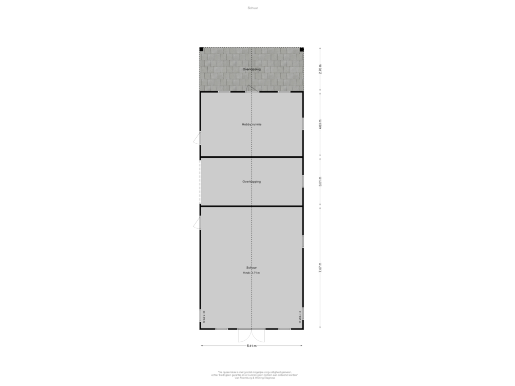 Bekijk plattegrond van Schuur van Dokter Guepinlaan 16