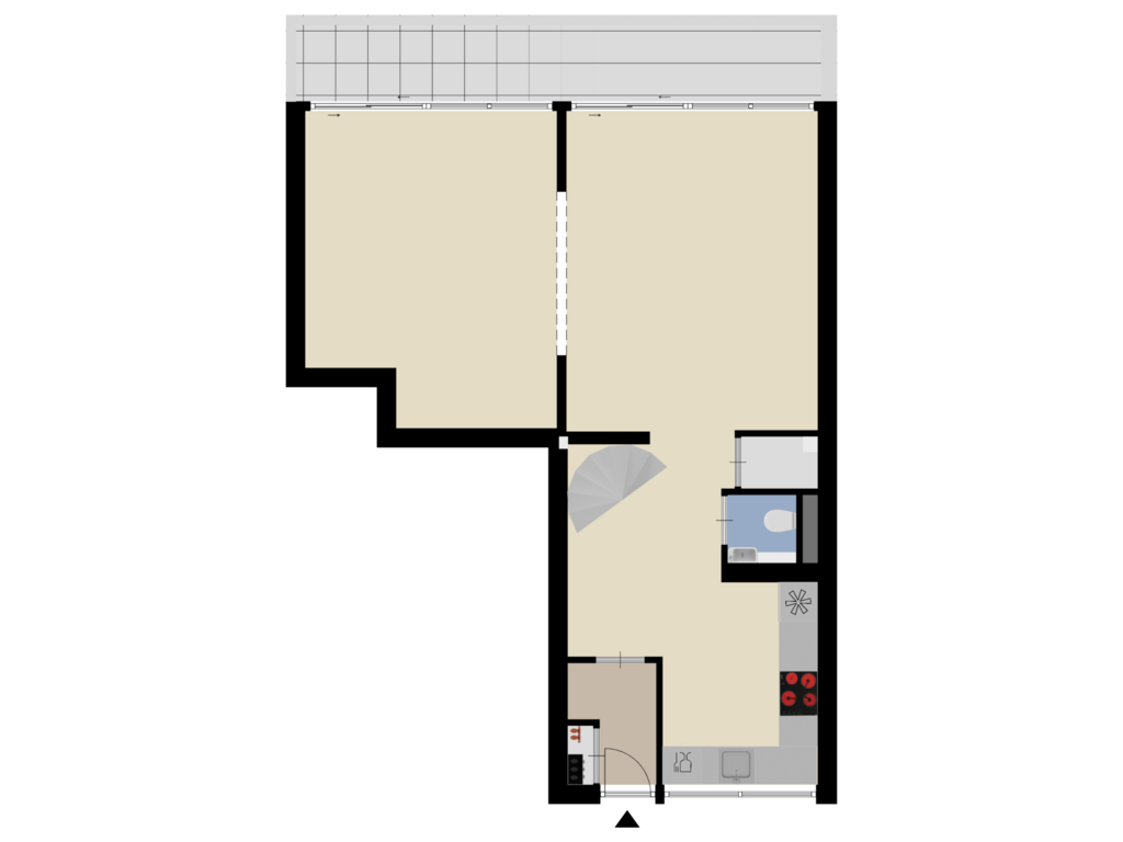 Bekijk plattegrond van Appartement van Nicolaas Anslijnstraat 148