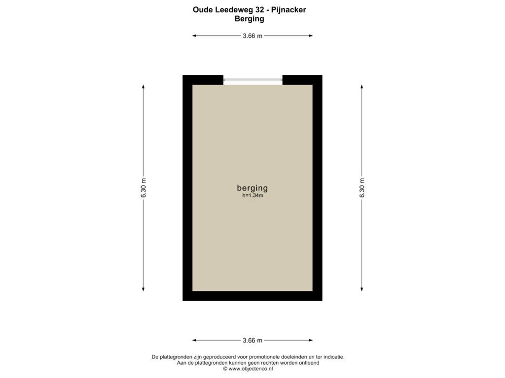 View floorplan of BERGING of Oude Leedeweg 32