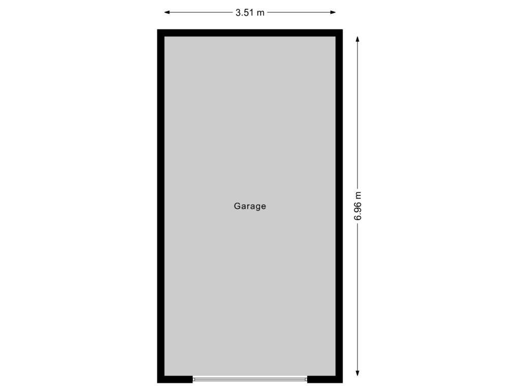 View floorplan of Garage of Tjalkstraat 15