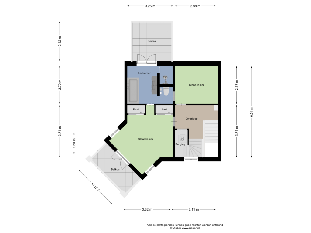 Bekijk plattegrond van Eerste Verdieping van Notweg 18