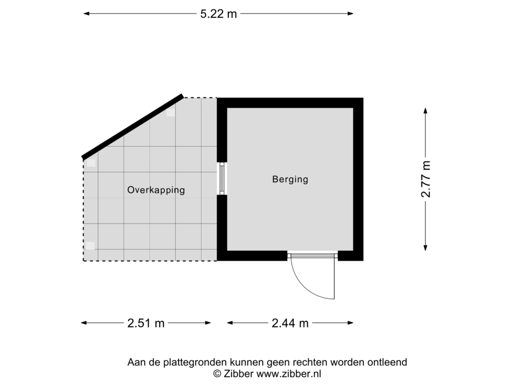 Bekijk plattegrond van Berging van Notweg 18