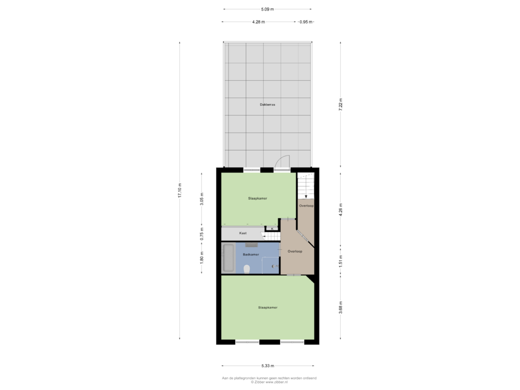 Bekijk plattegrond van Eerste verdieping van Sint Andriesstraat 10