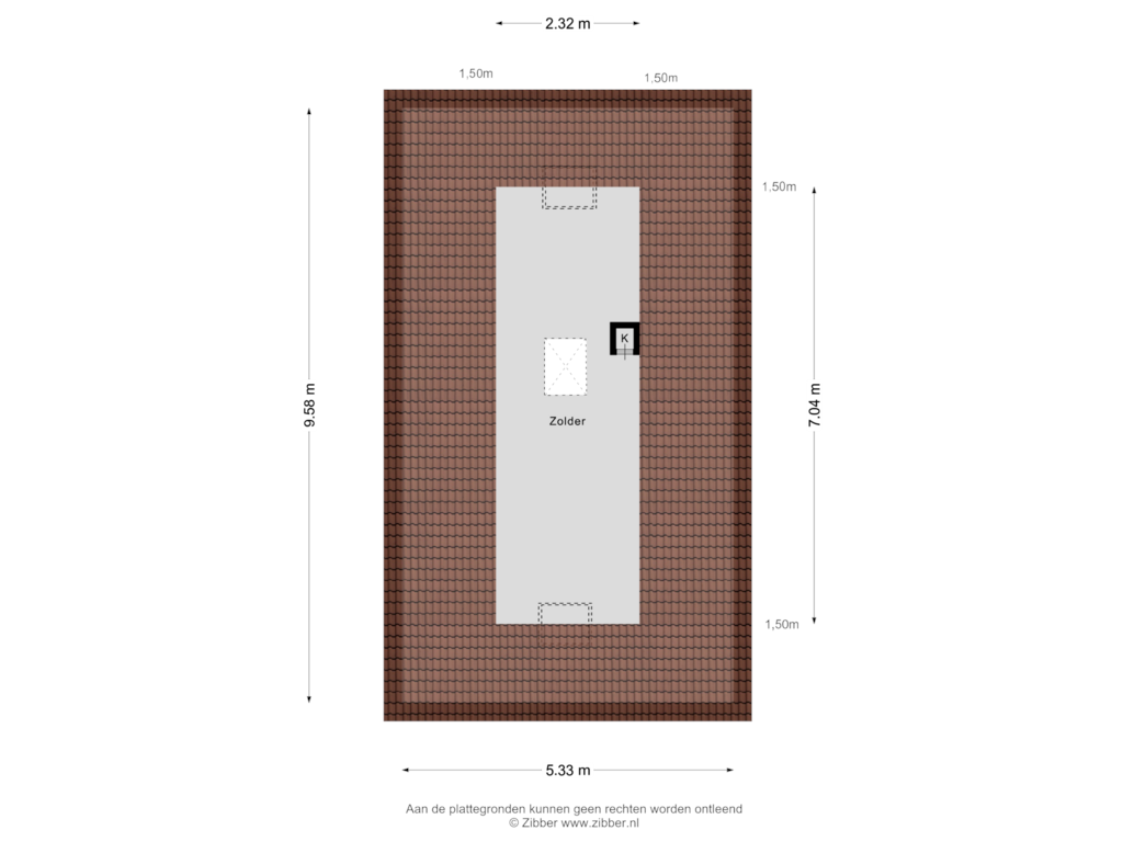 Bekijk plattegrond van Tweede Verdieping van Sint Andriesstraat 10