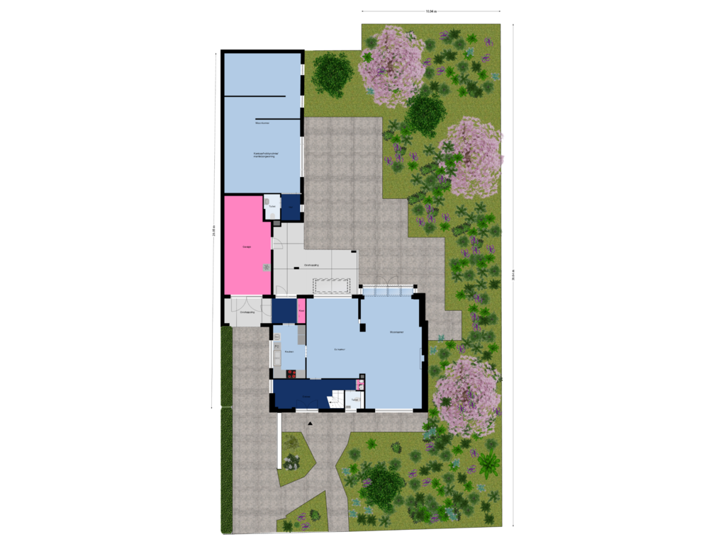 View floorplan of Begane Grond(Tuin) of Burgemeester Moonenlaan 13