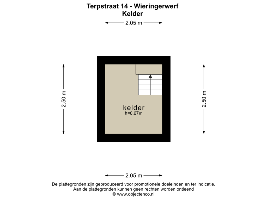 View floorplan of KELDER of Terpstraat 14