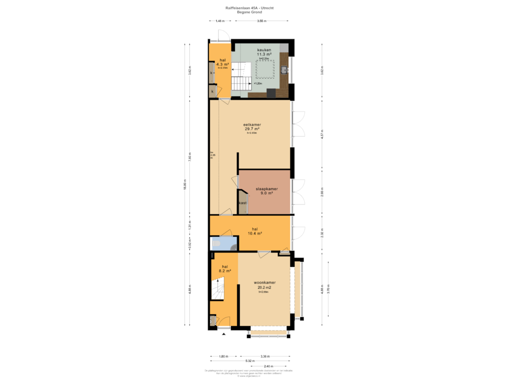 Bekijk plattegrond van Begane Grond van Raiffeisenlaan 45-A