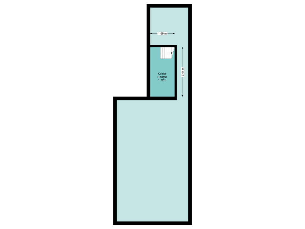 View floorplan of Kelder of Chrysantenstraat 35