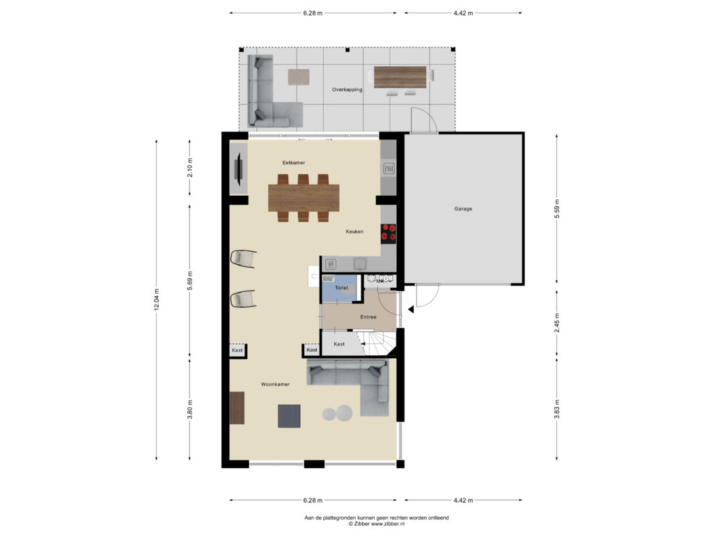 Bekijk plattegrond van Begane grond van Artilleriestraat 26