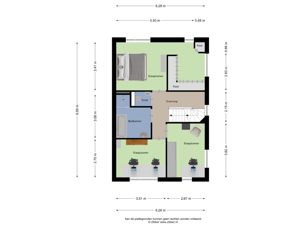 Bekijk plattegrond van Eerste verdieping van Artilleriestraat 26