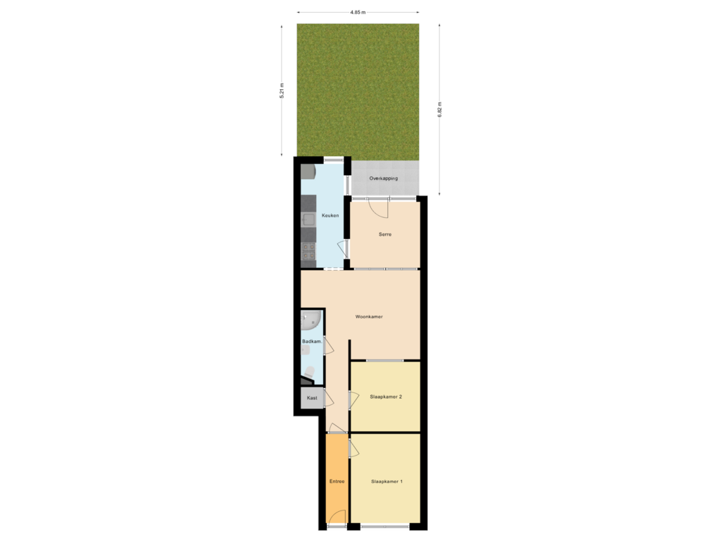 View floorplan of Situatie of Nicolaas Beetsstraat 58-A