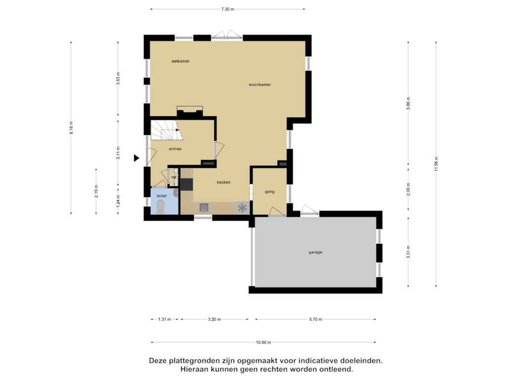 Bekijk plattegrond van Begane Grond van Reidlânswei 10