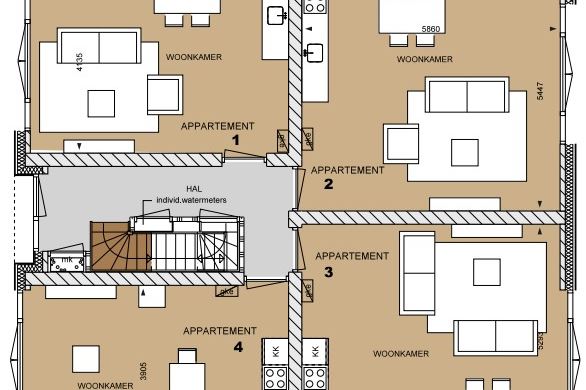 Bekijk foto 6 van 8 appartementen Mooieweg 11