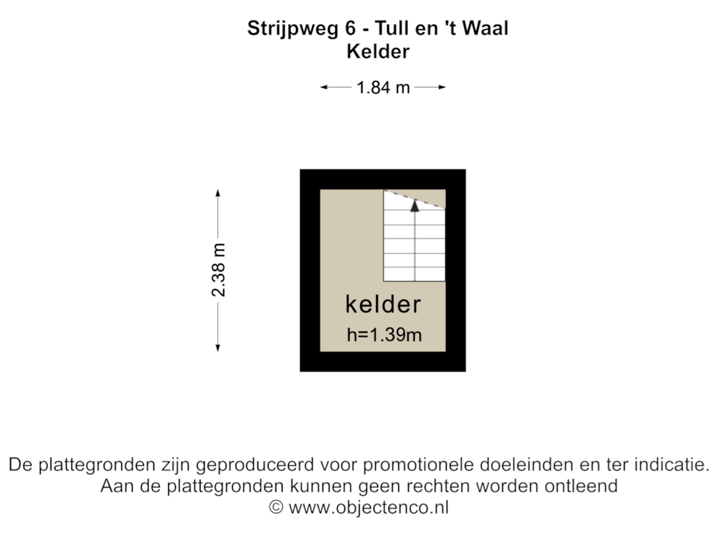 Bekijk plattegrond van KELDER van Strijpweg 6