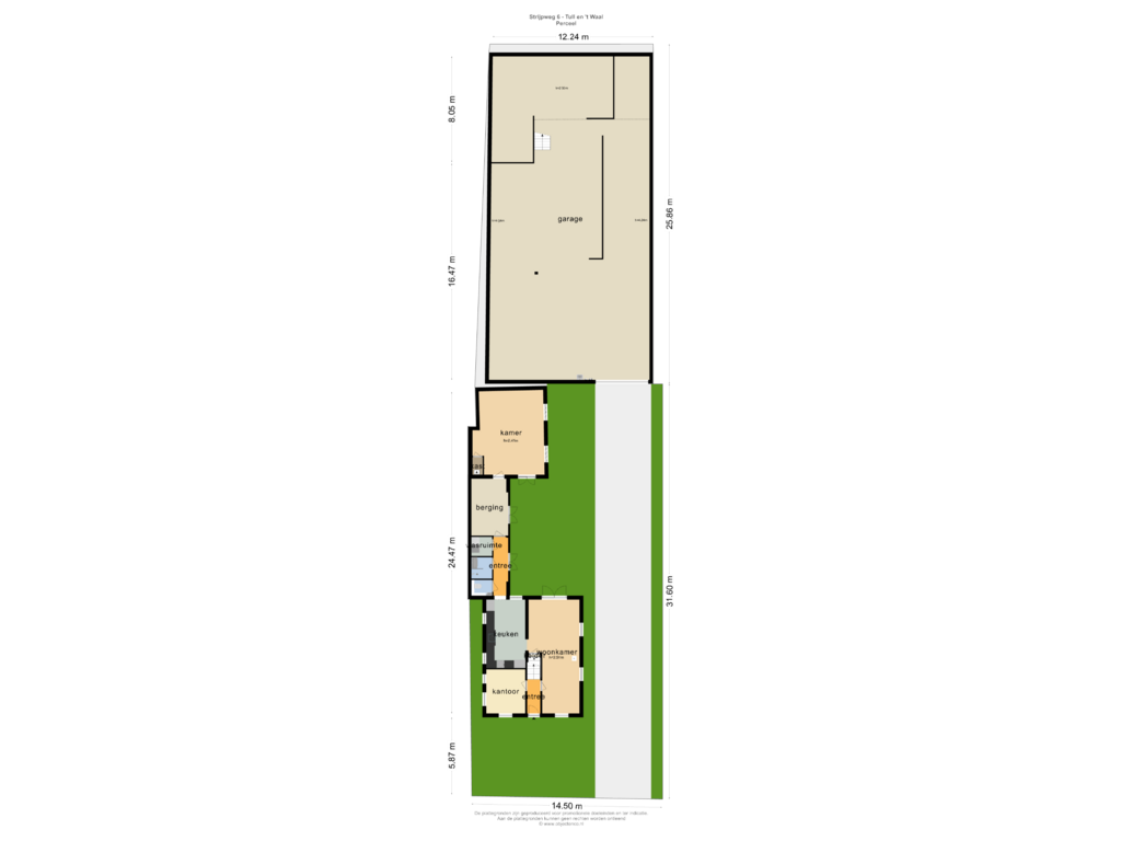 Bekijk plattegrond van PERCEEL van Strijpweg 6