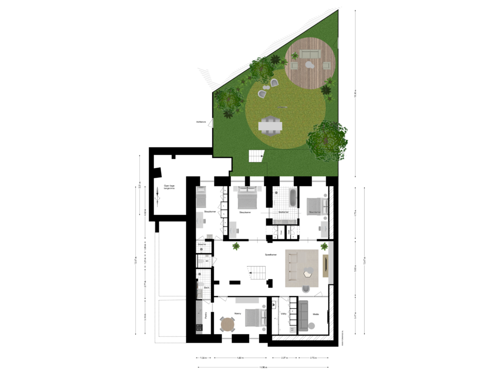 Bekijk plattegrond van BASEMENT van Spaarndammerstraat 9-A