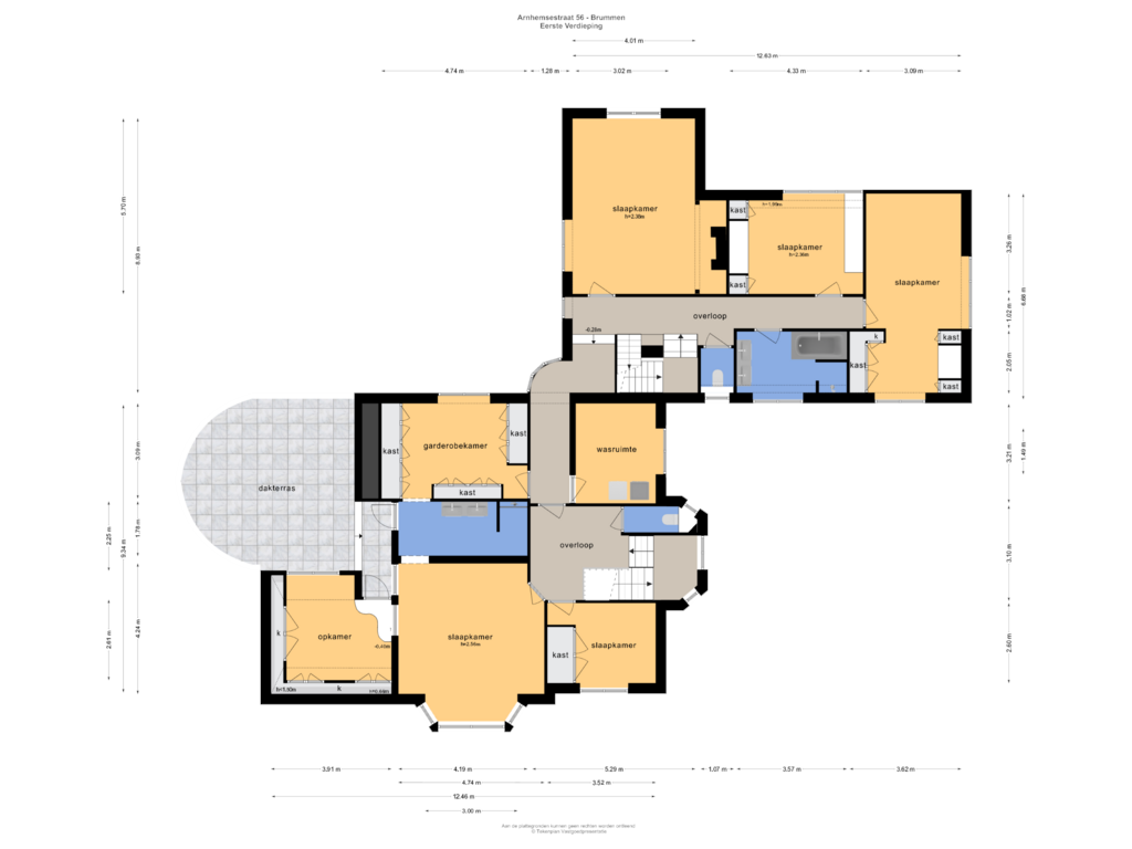 Bekijk plattegrond van EERSTE VERDIEPING van Arnhemsestraat 56