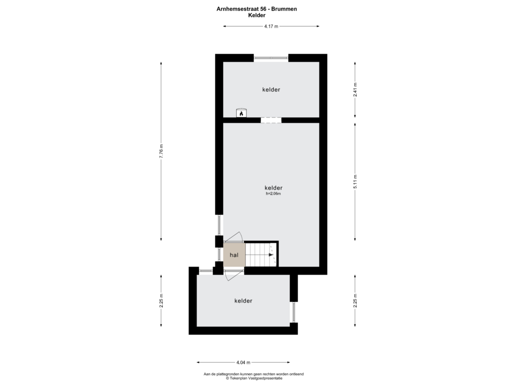 Bekijk plattegrond van KELDER van Arnhemsestraat 56