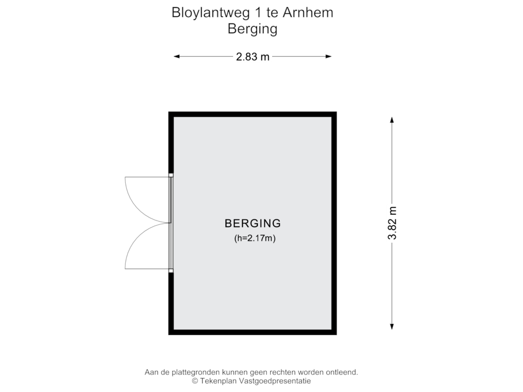 Bekijk plattegrond van Berging van Bloylantweg 1