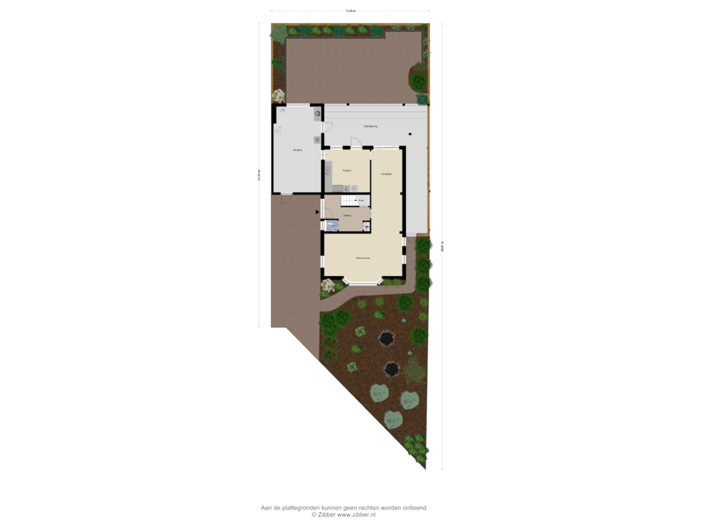 View floorplan of Begane Grond _tuin of Dasstraat 52