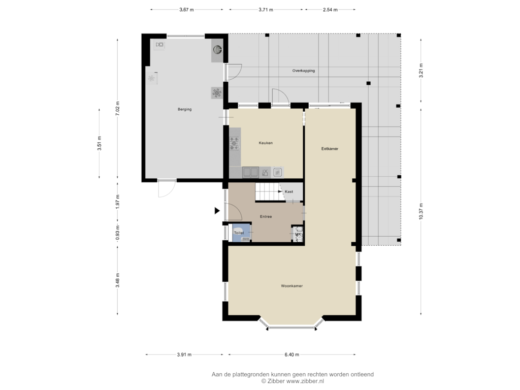 View floorplan of Begane Grond of Dasstraat 52