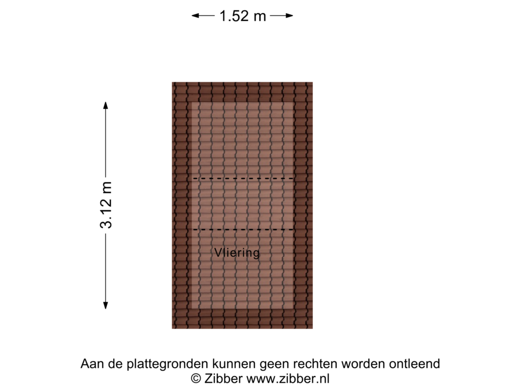 View floorplan of Vliering of Dasstraat 52